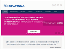 Tablet Screenshot of libreacceso.org